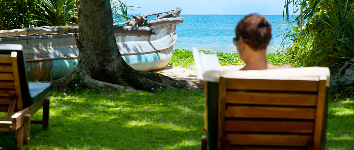 Strand außerhalb des Sri Lanka Ayurveda Resort